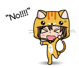 Because, I heard that he likes a cat.(e) sticker #3147563