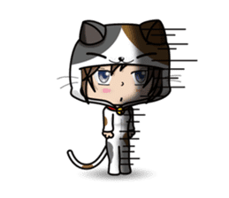 Because, I heard that he likes a cat.(e) sticker #3147565