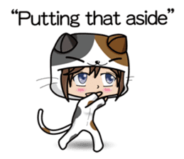 Because, I heard that he likes a cat.(e) sticker #3147568