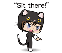 Because, I heard that he likes a cat.(e) sticker #3147569