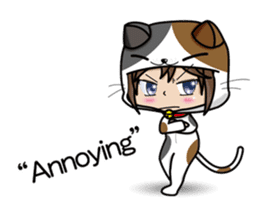 Because, I heard that he likes a cat.(e) sticker #3147573