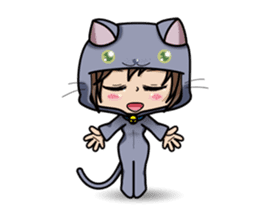 Because, I heard that he likes a cat.(e) sticker #3147575