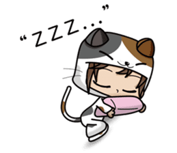 Because, I heard that he likes a cat.(e) sticker #3147576