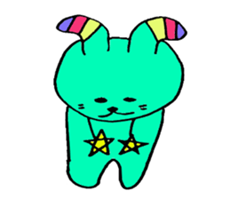 Cute Colorful Rabbit sticker #3147982