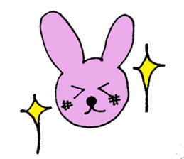 Cute Colorful Rabbit sticker #3147999