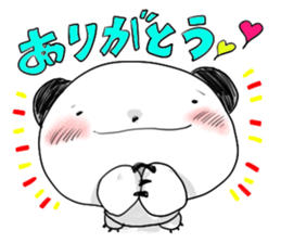 Naked face panda. sticker #3148103