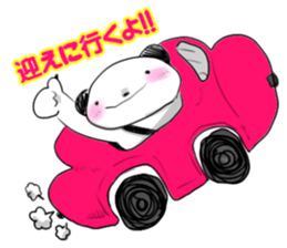 Naked face panda. sticker #3148122