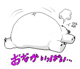 Naked face panda. sticker #3148128