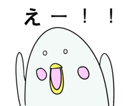 White dolphin Kyupi Chat version sticker #3148326