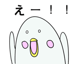 White dolphin Kyupi Chat version sticker #3148326