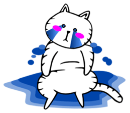 A cat and fruit 2 sticker #3148489