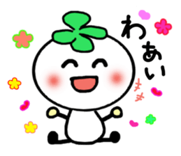 Four-leafed clover of happiness 1 sticker #3148896