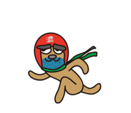 Helmet dogs sticker #3149351