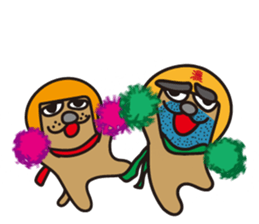 Helmet dogs sticker #3149369