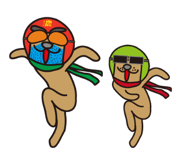 Helmet dogs sticker #3149385