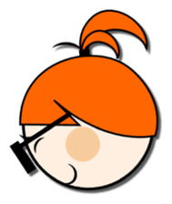 orange the blonde sticker #3149669