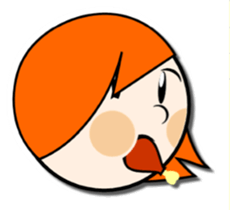 orange the blonde sticker #3149671
