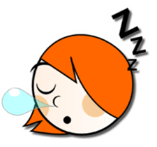 orange the blonde sticker #3149674