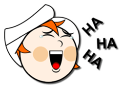 orange the blonde sticker #3149677