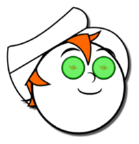 orange the blonde sticker #3149679