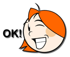 orange the blonde sticker #3149681