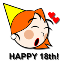 orange the blonde sticker #3149684