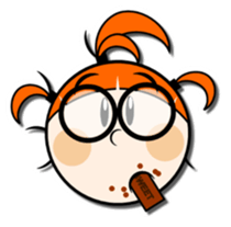 orange the blonde sticker #3149698