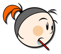orange the blonde sticker #3149701