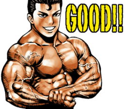 Muscle macho sticker sticker #3150010