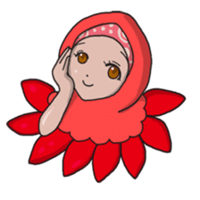 Floral girls sticker #3151155