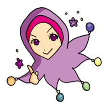 Floral girls sticker #3151156