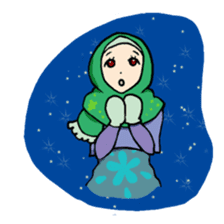 Floral girls sticker #3151157