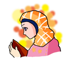 Floral girls sticker #3151161