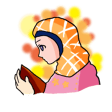 Floral girls sticker #3151161