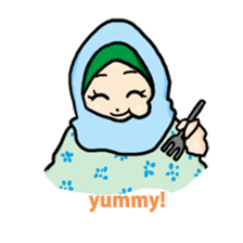 Floral girls sticker #3151162