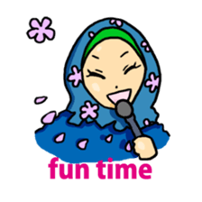 Floral girls sticker #3151164