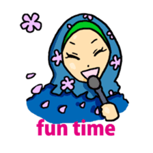 Floral girls sticker #3151164