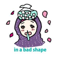 Floral girls sticker #3151167