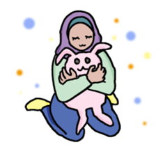 Floral girls sticker #3151169