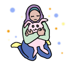 Floral girls sticker #3151169