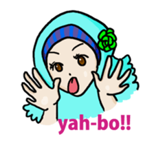 Floral girls sticker #3151170