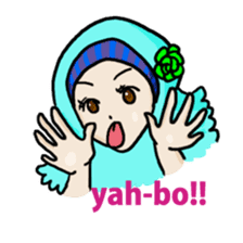 Floral girls sticker #3151170