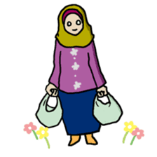 Floral girls sticker #3151180