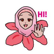 Floral girls sticker #3151181