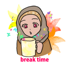 Floral girls sticker #3151184