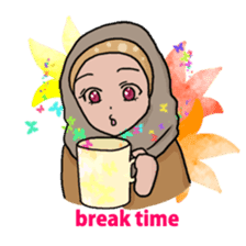 Floral girls sticker #3151184