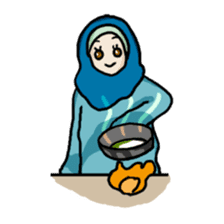 Floral girls sticker #3151186