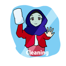 Floral girls sticker #3151191