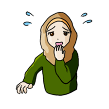 Floral girls sticker #3151192