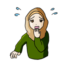 Floral girls sticker #3151192